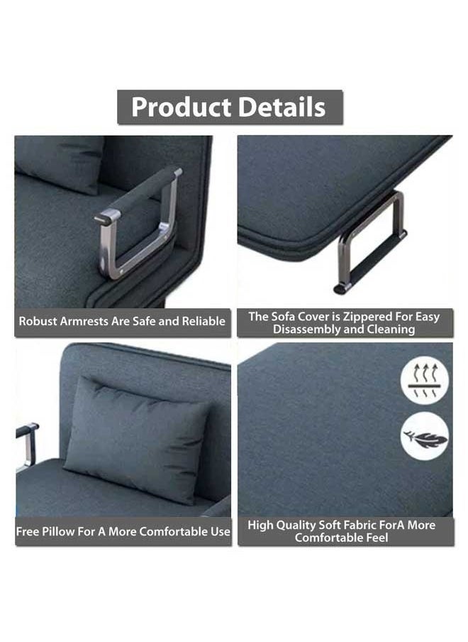 XiuWoo - Lazy Sofa Multi Functional Folding Sofa Bed Washable Sofa Bed Sliding Scalable Variable Sofa Bed 65 * 190cm - Image 1