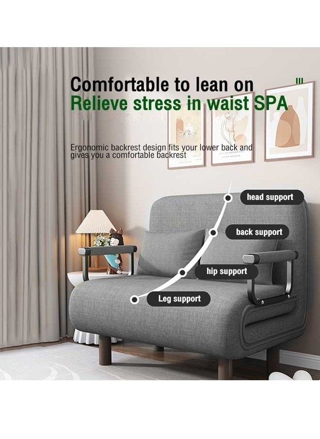 XiuWoo - Lazy Sofa Multi Functional Folding Sofa Bed Washable Sofa Bed Sliding Scalable Variable Sofa Bed 65 * 190cm - Image 1