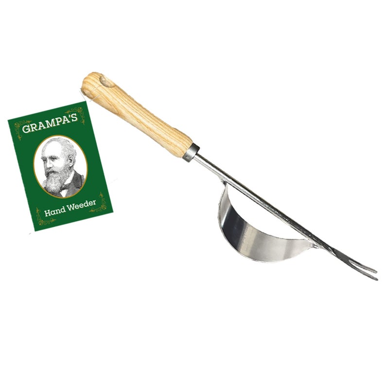 Grampa's Weeder Grampa's Hand Weeder Tool - The Perfect Lightweight Easy to Use Weed Puller Tool for Garden - Durable Unique Lever Design with V-Shaped Forks Allows for Easy Removal of Weeds & Their Roots. - Image 1