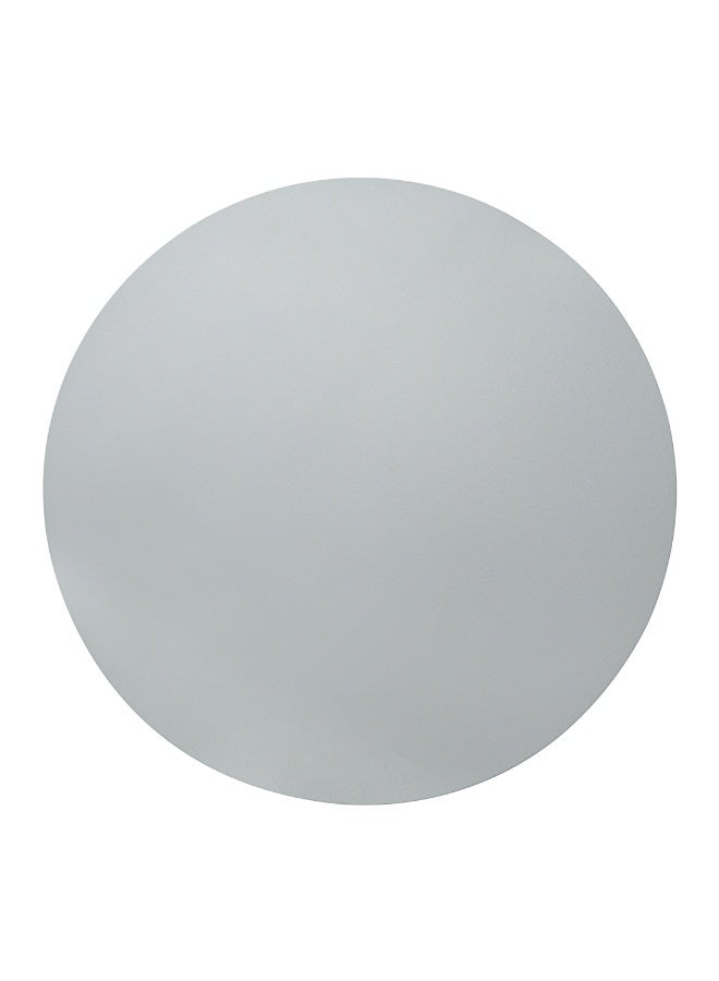 Restaurantware مفرش طاولة دائري 16 بوصة، 6 مفرش طاولة دائري من الفينيل - مزخرف، مقاوم للبقع، مفرش طاولة رمادي من الفينيل، شعور مشابه للجلد، يحمي الأسطح - Image 1