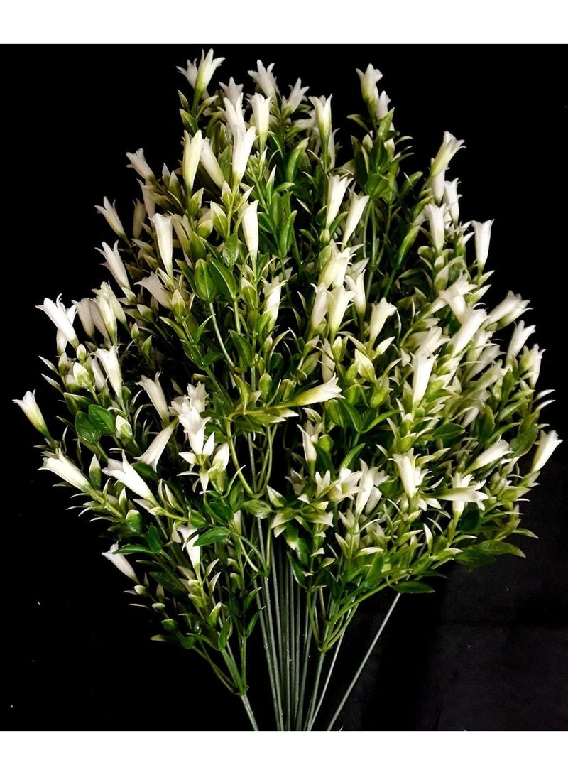 Artificial Flower Bouquet – 17 Branches of Flowering Shrubs for Home, Office, Wedding, Party, and Table Decoration – Realistic Faux Floral Arrangement - Image 1