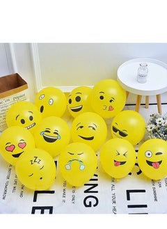 Party 10-Piece Smiley Emoji Party Balloons Set  - Image 3