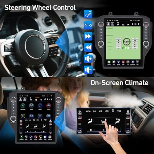 Citreal LINKSWELL 12.1 Inch Radio Replacement for Ford Mustang 2015 2016 2017 2018 2019 2020 Android Auto Head Unit Car Stereo Tablet Radio for Mustang Multimedia Player GPS Navigation System - Image 5