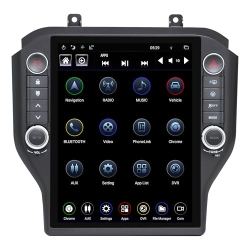 Citreal LINKSWELL 12.1 Inch Radio Replacement for Ford Mustang 2015 2016 2017 2018 2019 2020 Android Auto Head Unit Car Stereo Tablet Radio for Mustang Multimedia Player GPS Navigation System - Image 1