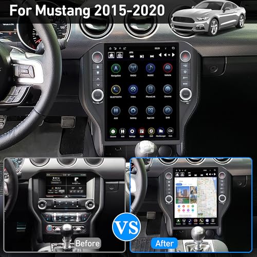 Citreal LINKSWELL 12.1 Inch Radio Replacement for Ford Mustang 2015 2016 2017 2018 2019 2020 Android Auto Head Unit Car Stereo Tablet Radio for Mustang Multimedia Player GPS Navigation System - Image 2