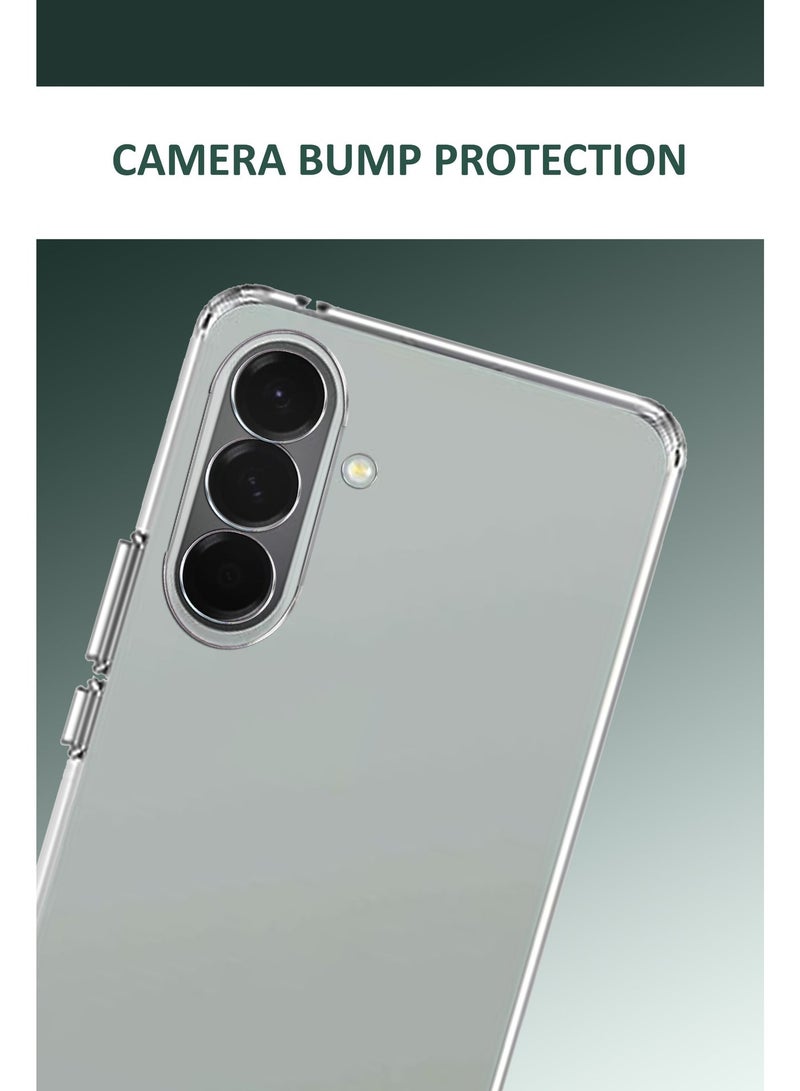 NAFCO For Samsung Galaxy A57 5G - Transparent Silicone Drop-Proof Clear Protective Phone Cover - Transparent - Image 4