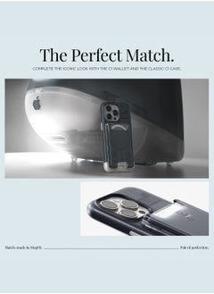 Spigen Ultra Hybrid (MagFit) Magnetic MagSafe Wallet Card Holder [3-4 Cards] for iPhone 16 Pro Max / 16 Pro / 16 Plus / 16 / iPhone 15/14/13/12 series - Classic C1 Graphite  - Image 4