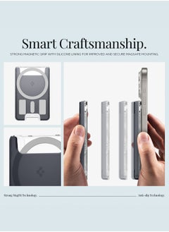 Spigen Ultra Hybrid (MagFit) Magnetic MagSafe Wallet Card Holder [3-4 Cards] for iPhone 16 Pro Max / 16 Pro / 16 Plus / 16 / iPhone 15/14/13/12 series - Classic C1 Graphite  - Image 5
