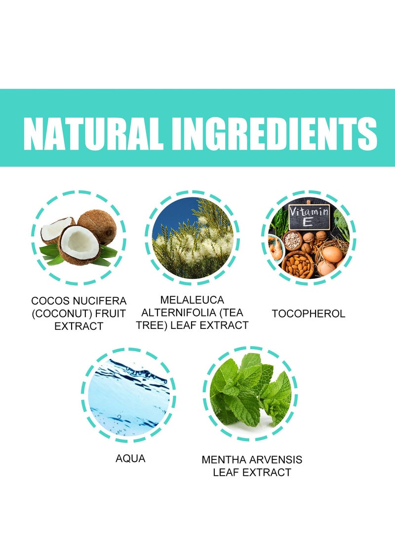 ORALHOE - ORALHOE Coconut Mint Mouthwash, Coconut Whitening Mouthwash, Tongue Scraping Mouthwash,  Breath Freshening Mouthwash, Mouth Rinse Teeth Whitening - Image 1