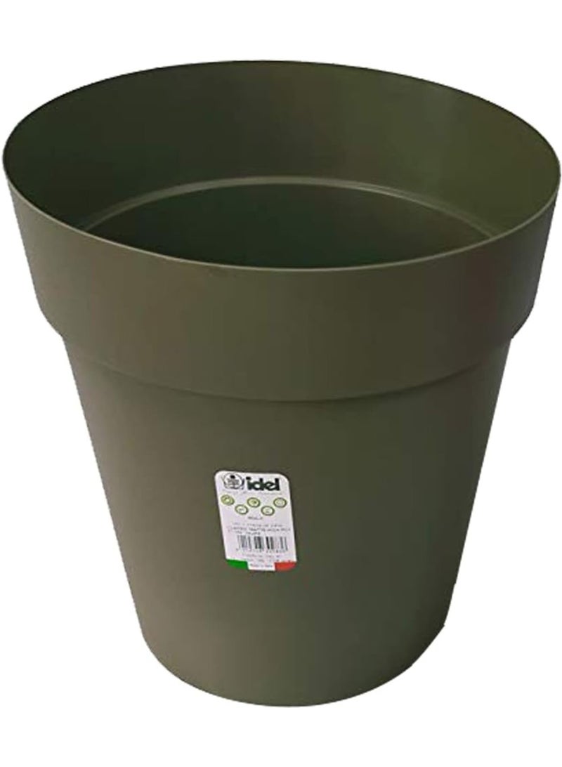 Idel Classic Matte Round Plant Pot – Lightweight Plastic Flower Planter for Indoor & Outdoor – Decorative Garden Pot for Balcony, Home & Office – 27cm, 32cm, 45cm Sizes Available - Image 4