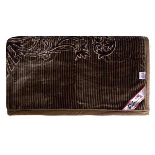 Nivasam Swiss Gold Luxuriously Super Soft Single Bed Size 2-Ply Mink Blanket - Imported Korean Style for Winter - Heavy 2.6kg Blanket with The Coziness of Fur (Dusk Dawn) - Image 5