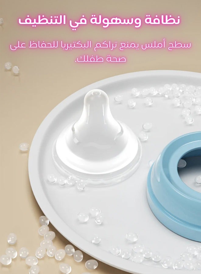 Dr.isla زجاجة رضاعة حديثي الولادة من دكتور إيسلا 150 مل PINK مضادة للطفو وخالية من مادة BPA - Image 3