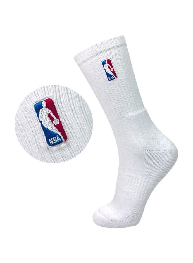 NBA جوارب كرة السلة للرجال، جوارب رياضية طويلة غير قابلة للانزلاق مع قاعدة تيري، جوارب تدريب سميكة، 2 زوج - Image 3