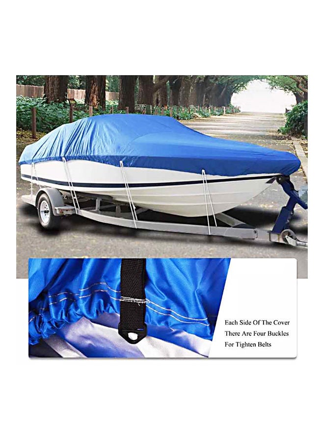 NIBEMINENT Boat Cover Waterproof Silver Reflective Fits - Image 4