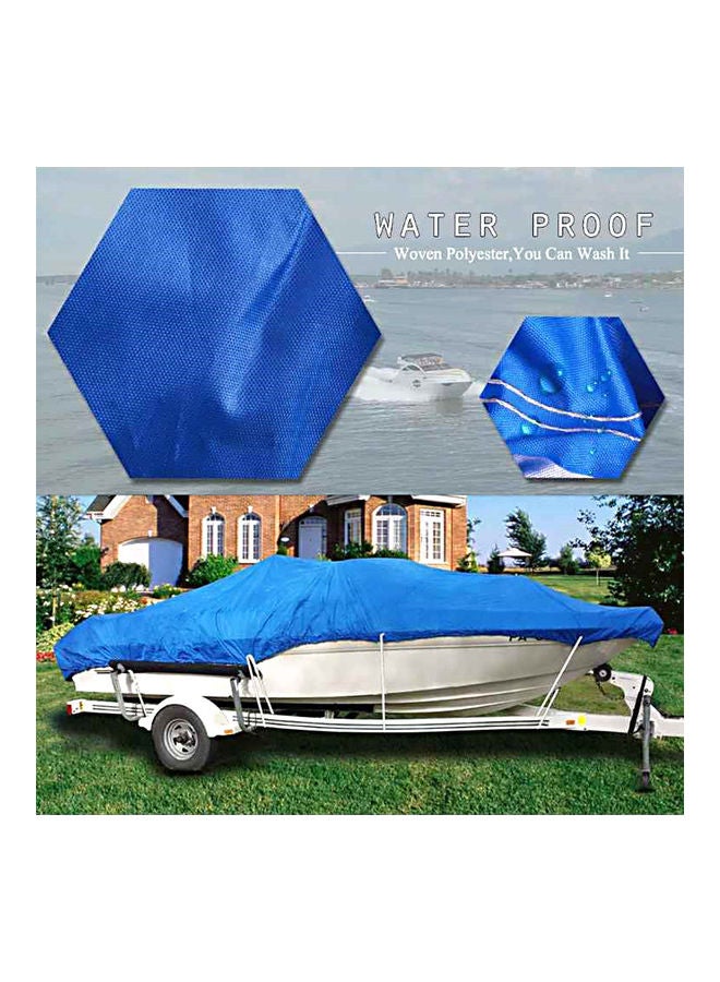 NIBEMINENT Boat Cover Waterproof Silver Reflective Fits - Image 5