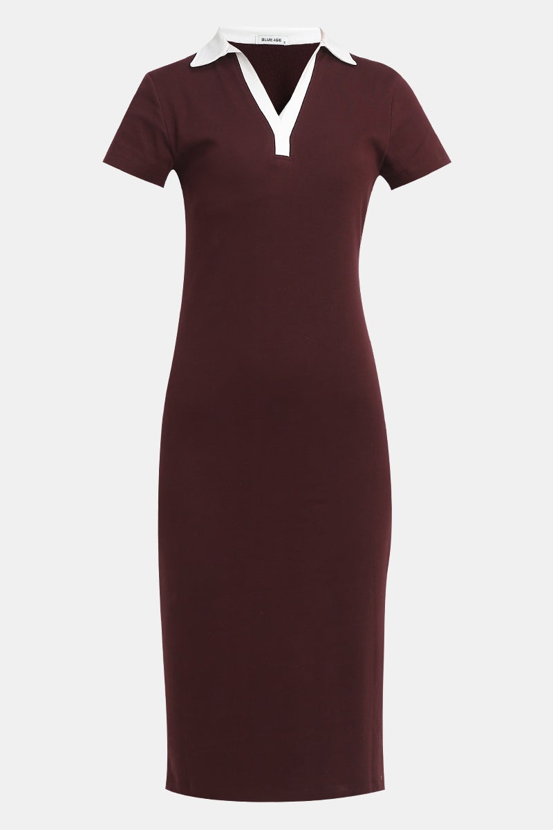 بلو إيج فستان ميدي من Elevated Basics - Image 4