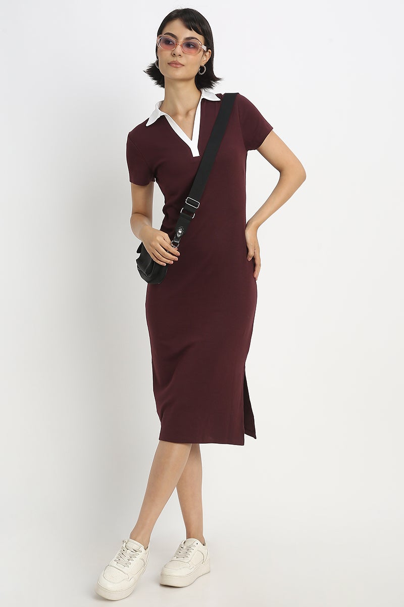 بلو إيج فستان ميدي من Elevated Basics - Image 1