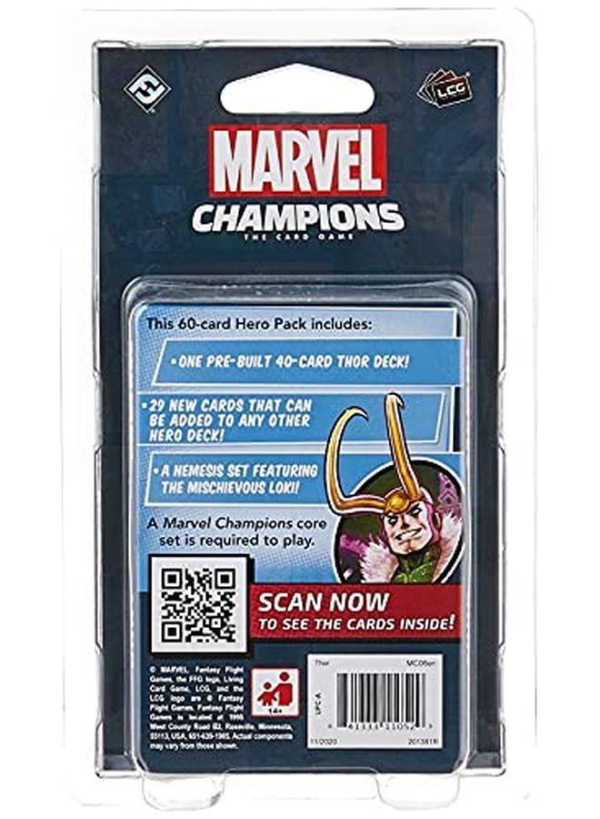 Fantasy Flight Games Champions The Card Game Thor Hero Pack ; Strategy Card Game For Adults And Teens ; Ages 14+ ; 14 Players ; Average Playtime 4590 Minutes ; Made By - Image 2