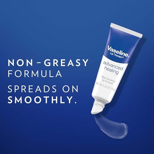 Vaseline Lip Therapy Advanced Healing 3-Pack – White Petroleum Moisturizing Lip Balm for Extremely Dry Lips, 0.35 Oz Ea - Image 5