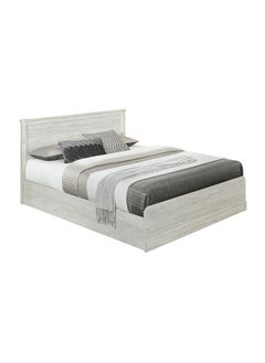 DANUBE HOME Zirco 180 X 200 King Bed With Underbed Storage Sturdy Modern Design Wooden Double Bed Frame Furniture Quiet And Comfortable Beds L 189x209.8x102.6 Cm White Oak  - Image 2