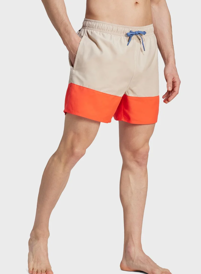 Adidas Colorblock Swim Shorts Short Length