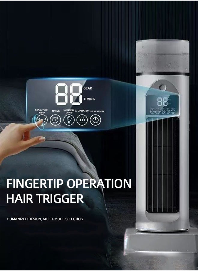 Generic Tower Fan with 6-Hour Digital Timer,be able to humidify, Remote Control, 3 Cooling Fan Modes & LED Light Indicator - Powerful & Energy-Efficient Electric Fan for Home and Office - White  - Image 5