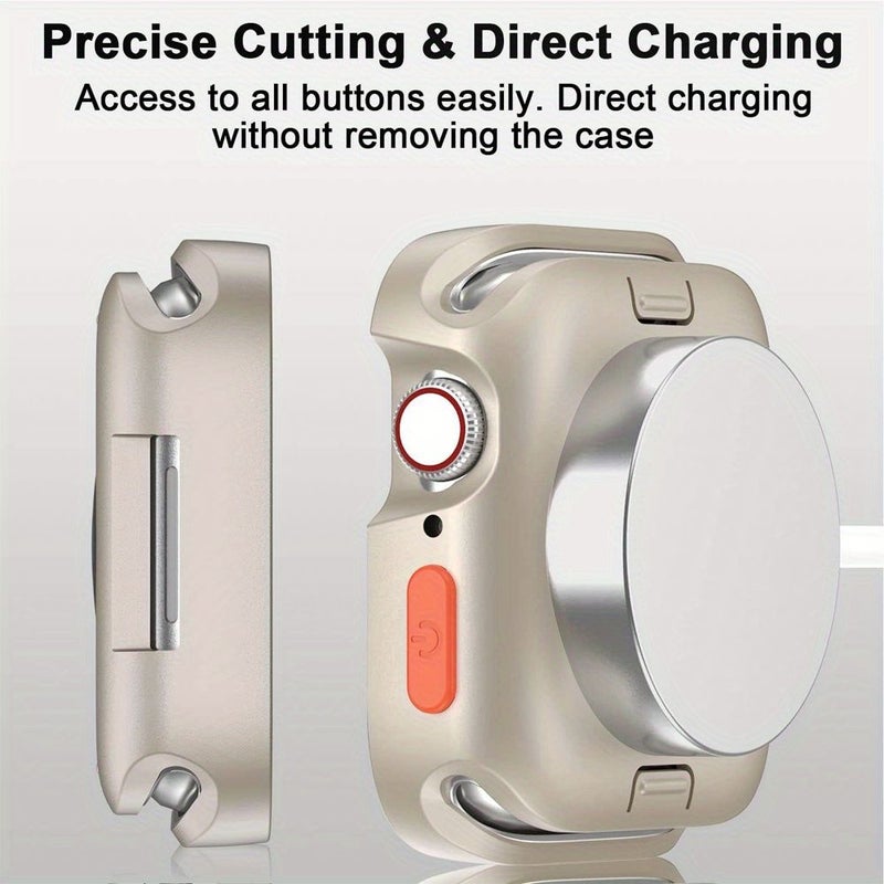 Soft TPU Shockproof Protective Case For Apple Watch 44mm 45mm Series 10 9 8 7 6 5 4 SE Black - Image 5
