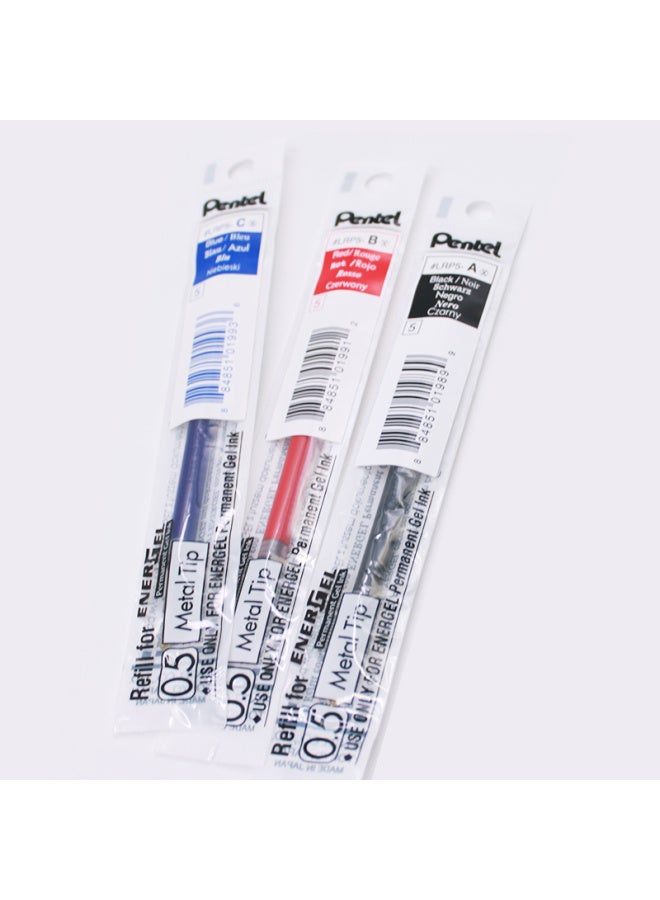 Pentel 0.5Mm Neutral Pen Refills For Students Exam Signature Pen Replacement Core Lrp5 Red 12Pcs/Box - Image 5