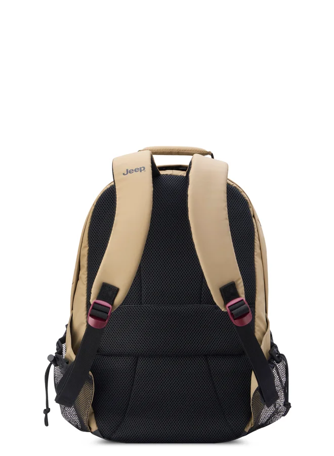 Jeep JS011B Versatile 24L Capacity Multipurpose Backpack - Beige