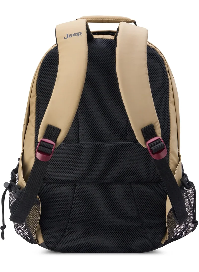Jeep  JS011B Versatile 24L Capacity Multipurpose Backpack - Beige & Black  | Best Price UAE