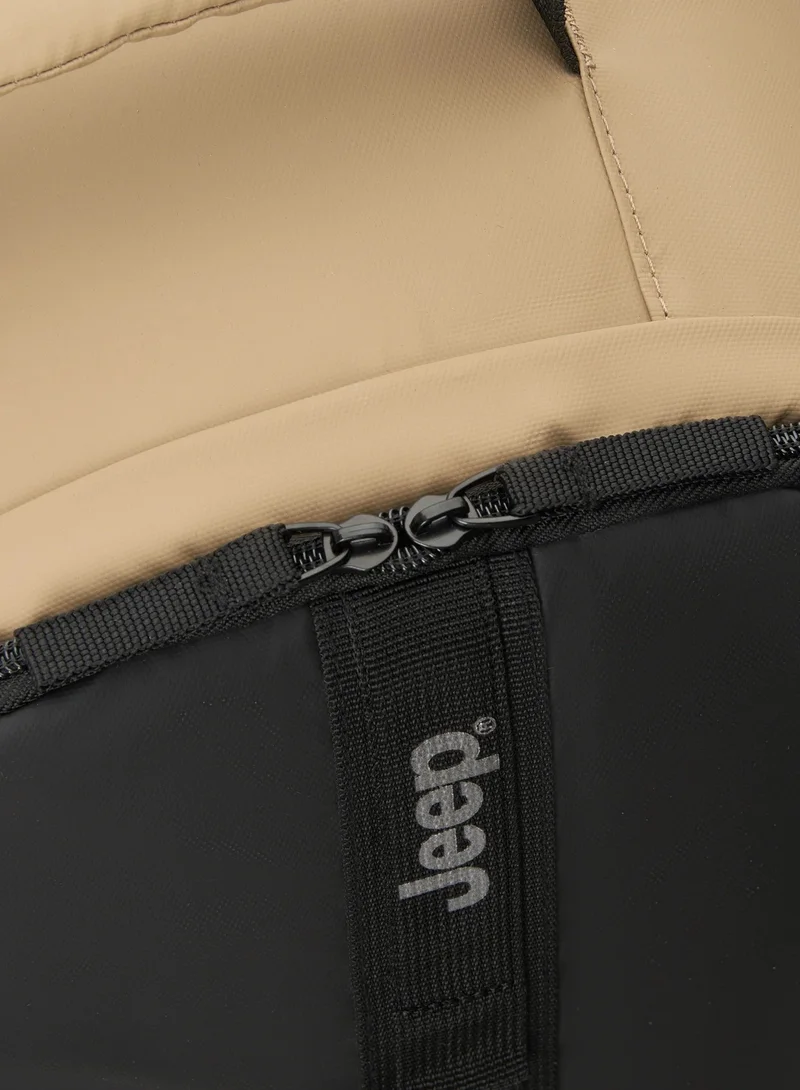 Jeep  JS011B Versatile 24L Capacity Multipurpose Backpack - Beige & Black  | Best Price UAE