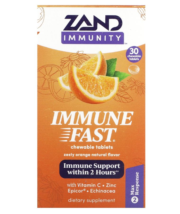 Immune Fast Zesty Orange 30 Chewable Tablets