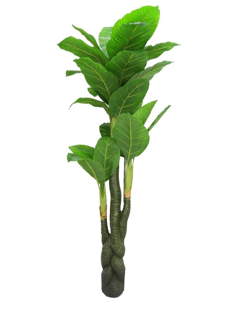 Decorative Artificial Tree Green Long Leaves Natural Looking Ideal for Indoor Outdoor Home Events Decoration and Gifting 165x40x40cm 