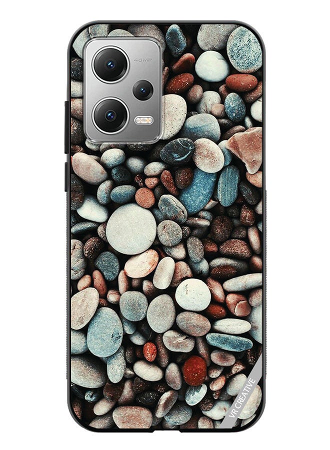 VR CREATIVE Protective Case Cover For Xiaomi Redmi Note 12 Pebbles Design Multicolour - Image 1