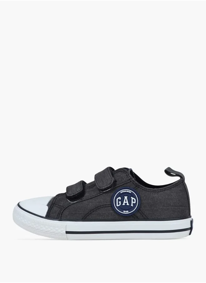 GAP Boys' Logo Detail Sneakers with Hook-and-Loop Closure - HOUSTON VELCRO IV