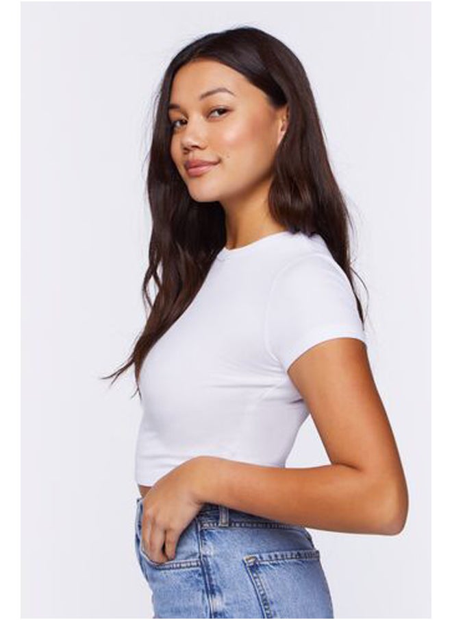 FOREVER 21 - Ribbed Knit Crop Top - Image 1