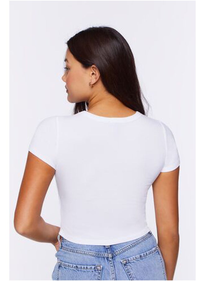 FOREVER 21 - Ribbed Knit Crop Top - Image 1