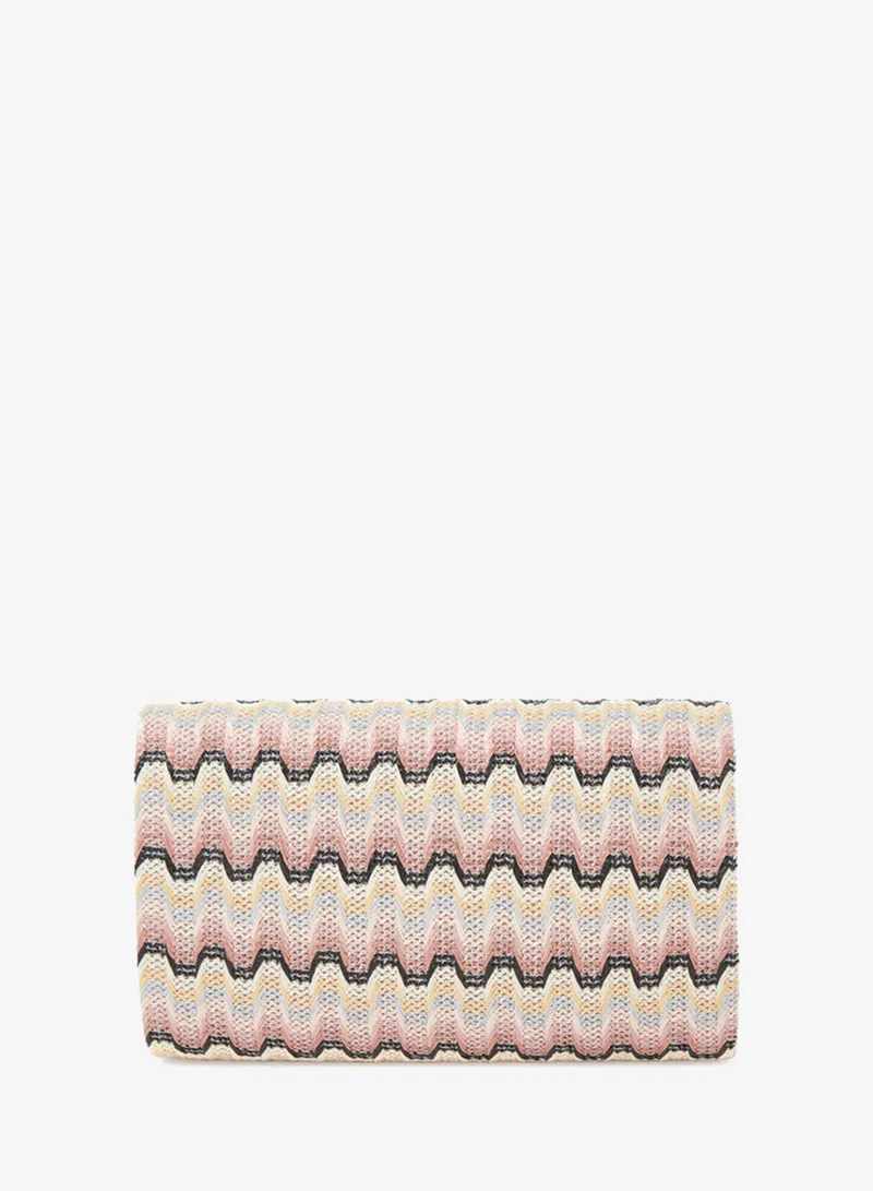 Styli  Flap Patterned Clutch with Chain Strap for Women | Best Price UAE