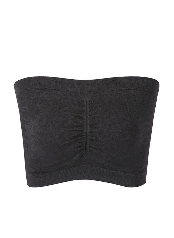 Loquat Seamless One Line Sports Bra Black  - Image 1