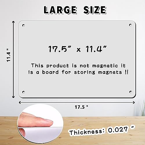 Beclumas 2Pack Magnetic Board 17.5" x 11.4" Magnet Bulletin Board is Suitable for displaying Notes, Photos,Magnetic Letters,Suitable for Walls, refrigerators, cabinets, etc - Image 2