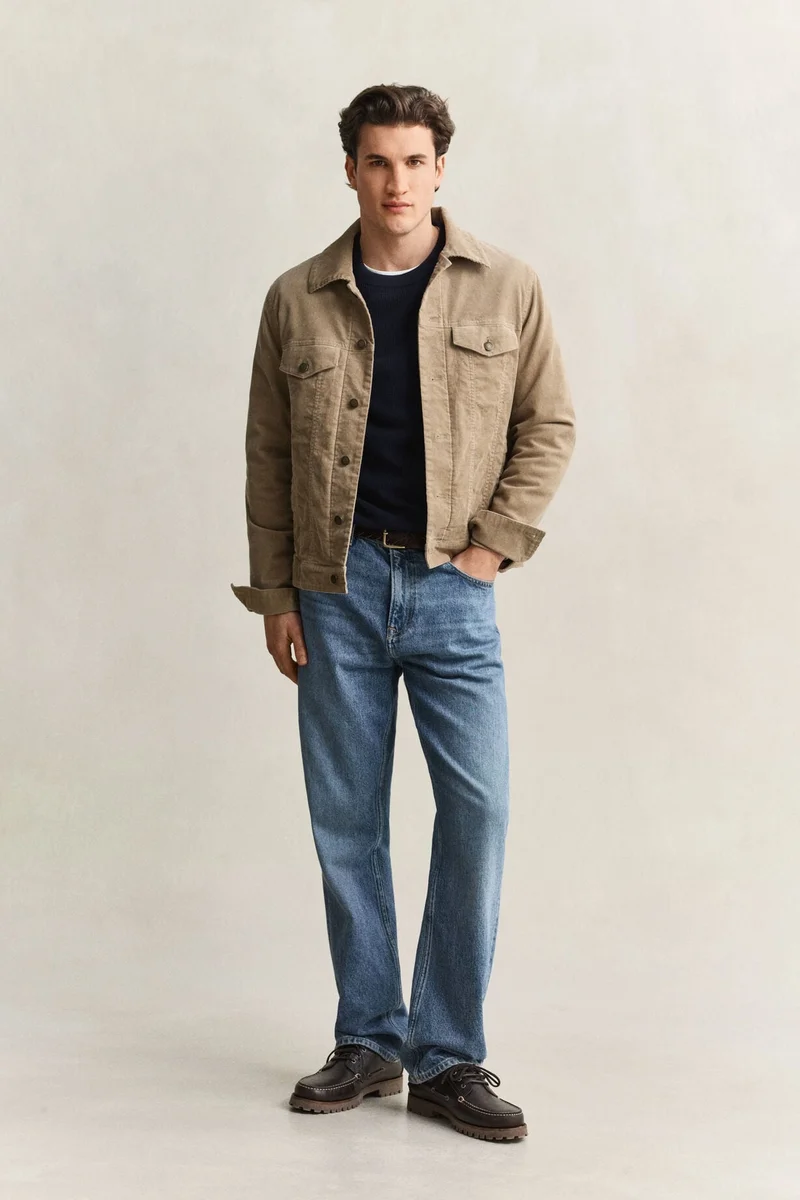 Gant Micro Textured Cotton C-Neck