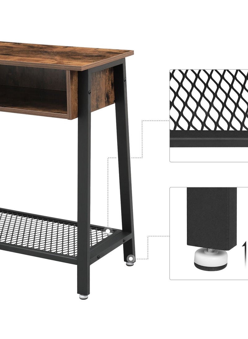 Baytonia Console Table with Storage Shelf Karen Industrial