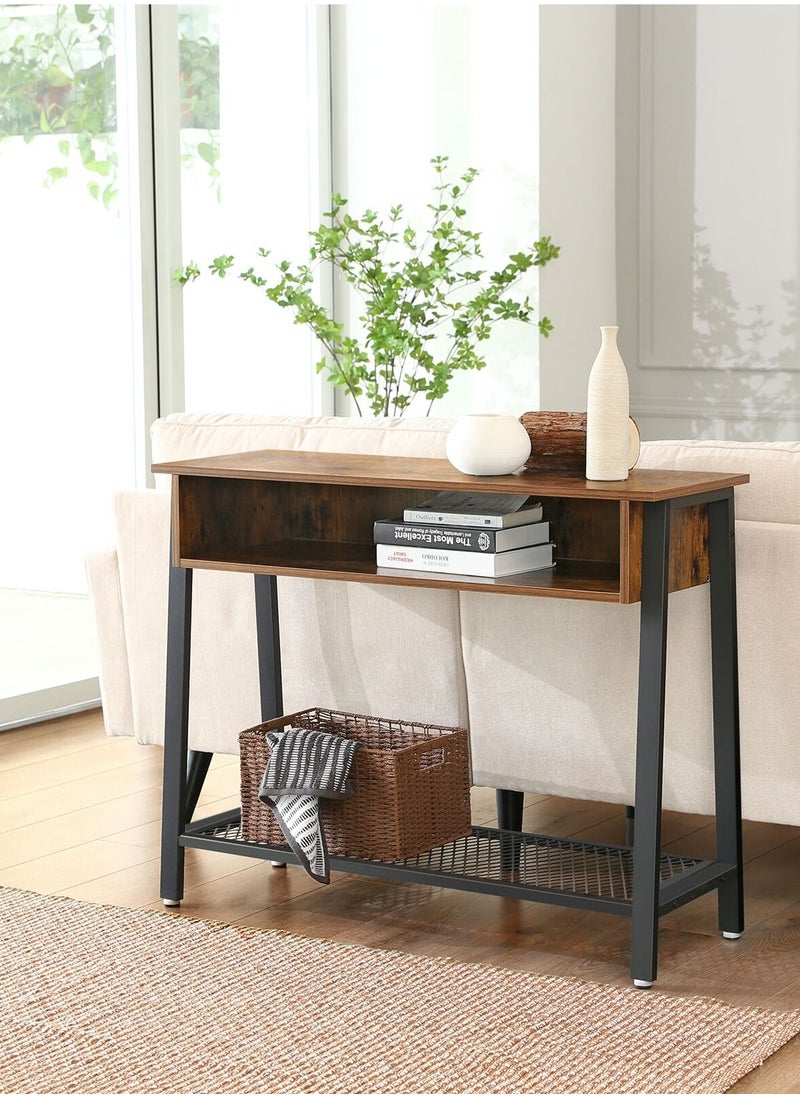 Baytonia Console Table with Storage Shelf Karen Industrial