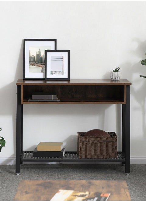 Baytonia Console Table with Storage Shelf Karen Industrial
