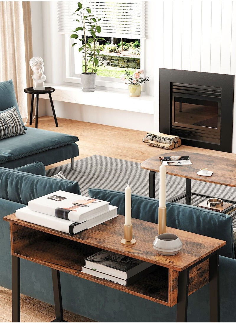 Baytonia Console Table with Storage Shelf Karen Industrial