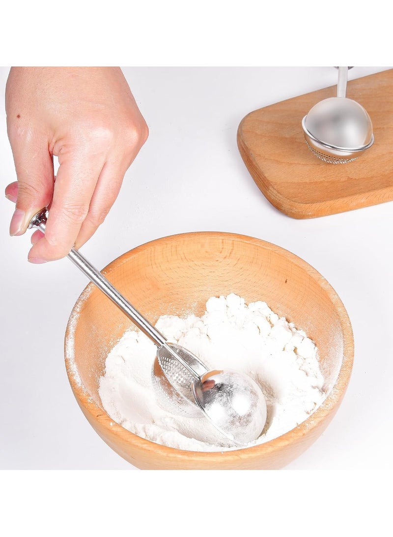 أتش دبليو الدقيق الدقيق ، دقيق الفولاذ المقاوم للصدأ الدقيق للخبز ، وعملية خبز واحدة من الخبز ، وخلايا غربال الدقيق الرائعة العصا الغبار للكعك والتوابل السريعة ، FSB-20 - Image 2