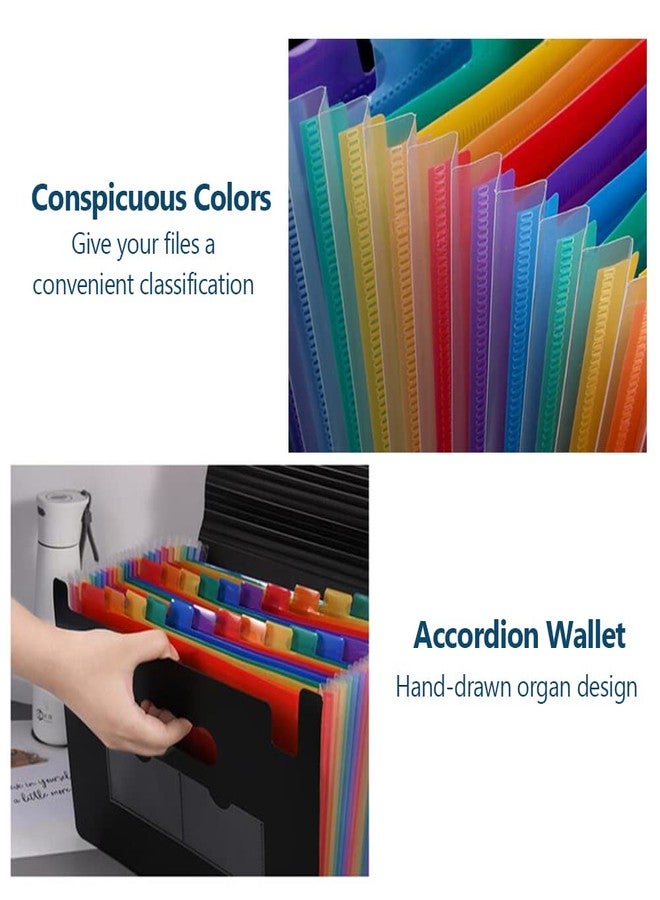 BEMAXYE 24 Pockets A-Z Expanding File Folder - A5 Receipt Document Storage Organizer, Large Capacity Accordion Filing Wallet for Bill, Invoice, Card, Exam Paper (A4) - Image 5