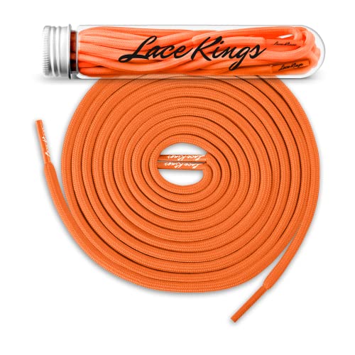 Lace Kings Round Shoelaces (Orange - 27in) - Image 1