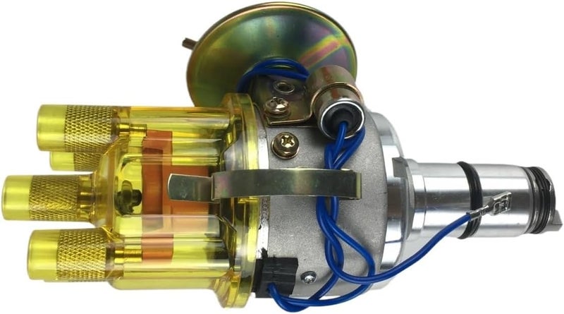 Ignition Point Distributor Assembly Compatible For VW BUG Beetle Audi Bosch - 0231176044 6 Color Cap To Choose(Gold) - Image 1