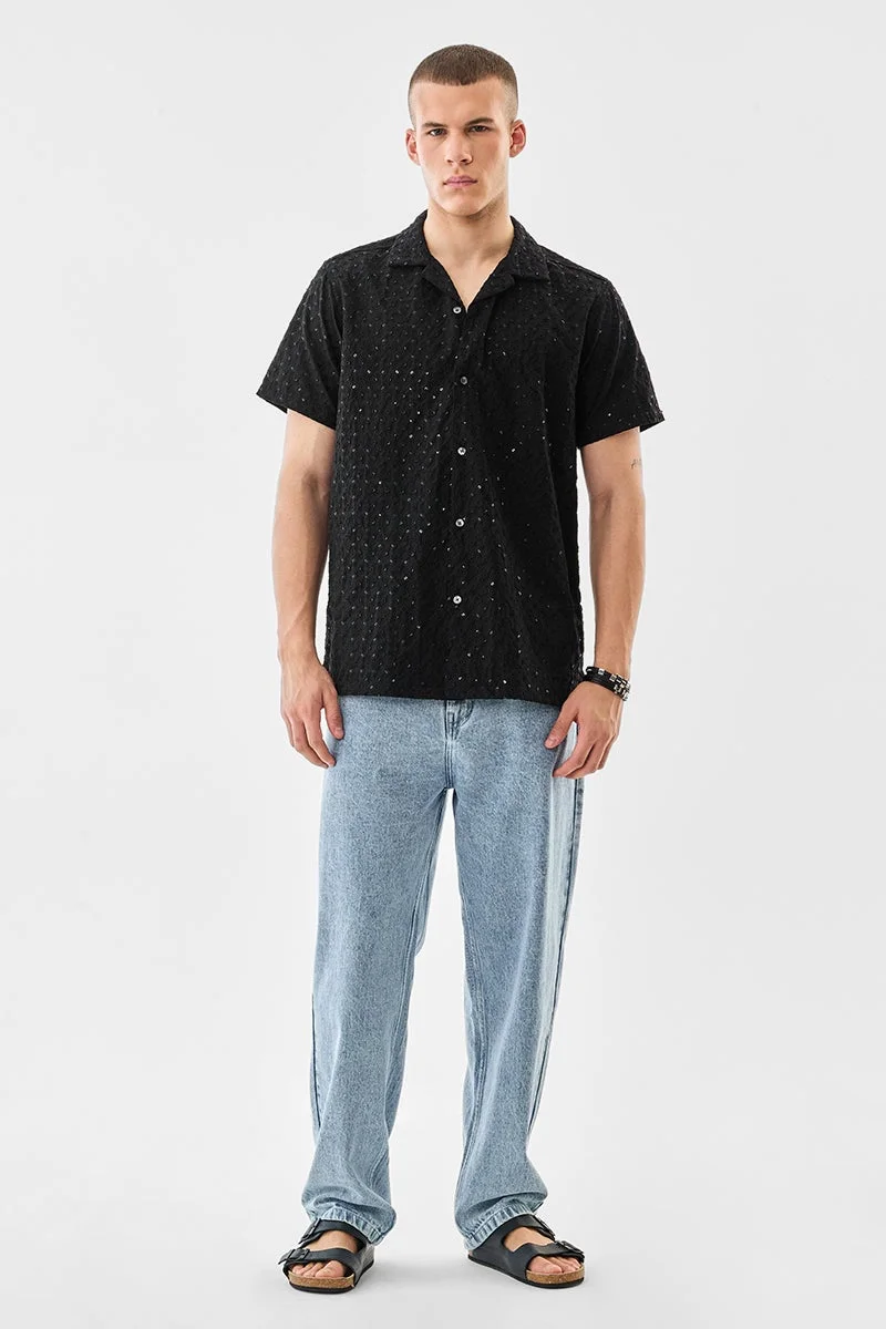 SNITCH Embroidered Box Fit Shirt